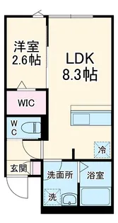 KEIAI RESIDENCE 宮原Ⅱ【304号室】の間取り