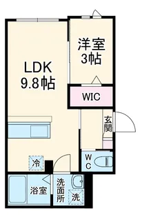KISさいたま市西区指扇アパート3期1【203号室】の間取り