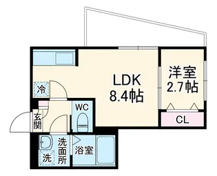 KISさいたま市西区指扇アパート3期1【301号室】の間取り