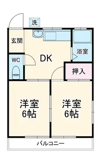 清水ハイツ【201号室】の間取り