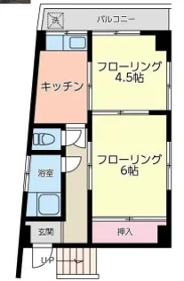 ネオステーションプラザ反町【4階】の間取り