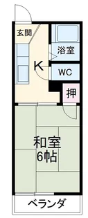 メゾン南公園【205号室】の間取り