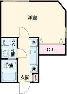ベルエクラ品川【1階】の間取り