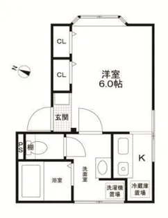 エステート早稲田【1階】の間取り