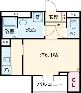 DIPS西新井【1階】の間取り