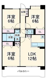 グランシャリオ湘南【403号室】の間取り