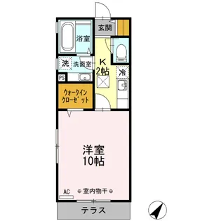 マウントサイド【02010号室】の間取り