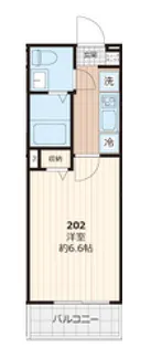 ソルロス船橋【2階】の間取り
