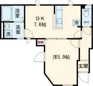 ソレアード【1階】の間取り