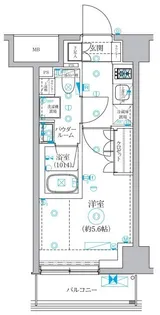 セジョリ横浜WESTⅡ【3階】の間取り