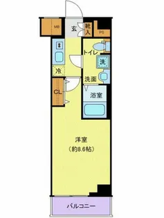 ジェノヴィア中野島【1階】の間取り