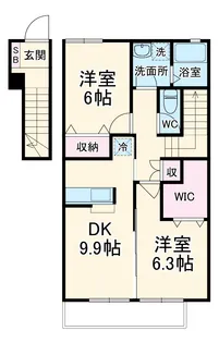 ヴィラシャンテ【2階】の間取り