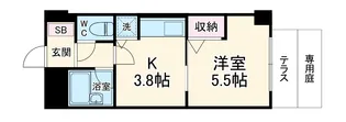 ライオンズマンション五条大宮第二【1階】の間取り