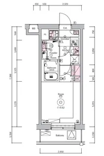 SYNEX YOKOHAMA-SHIMMACHI【4階】の間取り