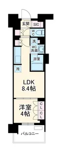 スカイグランデ津田沼【10階】の間取り