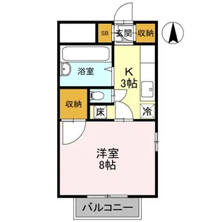 メリーランドマンション【1階】の間取り