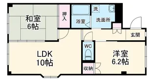メルヴェーユK【101号室】の間取り