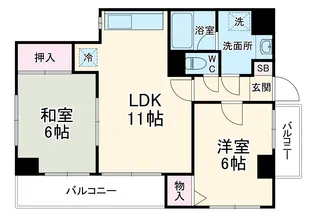 ライオンズマンション東川口第2【2階】の間取り