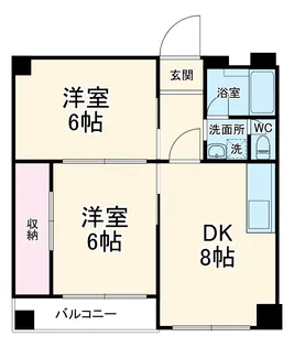 カトリエーム中島【6階】の間取り