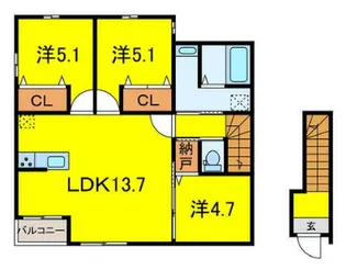 プレシャス3【2階】の間取り