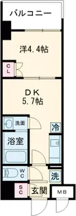 Alivis五反野【4階】の間取り