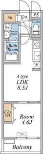 (仮称)リブリ・品川区南品川【1階】の間取り
