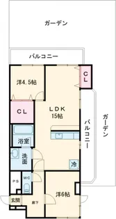 NARABU六番館【1階】の間取り