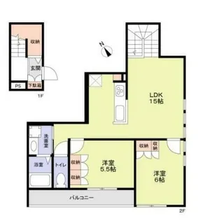 EAST FOREST【2階】の間取り