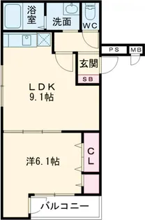 フジパレス幸栄【303号室】の間取り