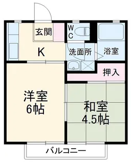 ライブ南瓦153【202号室】の間取り
