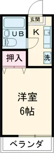 シティ玉川学園【406号室】の間取り