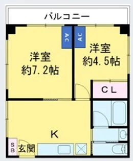 エージーコーポ東高円寺【2階】の間取り