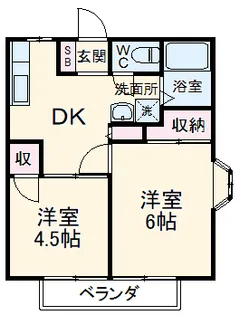 パル大穴【1階】の間取り