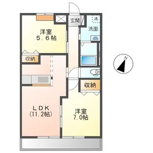 アドヴァンスⅡ【2階】の間取り