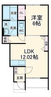 AFC RESIDENCE 和田町【103号室】の間取り