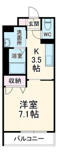 ノールヴィラージュ平塚【1階】の間取り