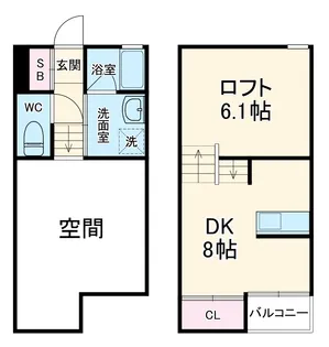 パサージュウィッシュ【1階】の間取り