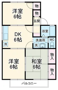 セジュール豊丘 B【202号室】の間取り