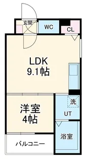 LIX大和田駅前【1階】の間取り