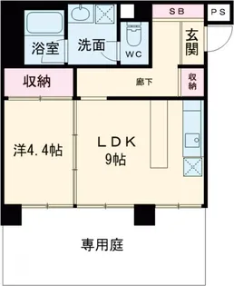 Arty国立大学通り【101号室】の間取り