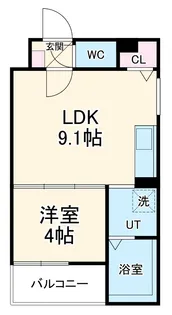 LIX大和田駅前【2階】の間取り