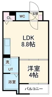 LIX大和田駅前【2階】の間取り