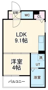LIX大和田駅前【3階】の間取り