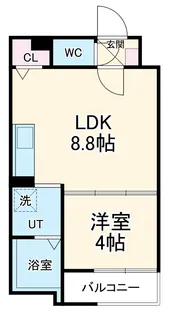 LIX大和田駅前【3階】の間取り