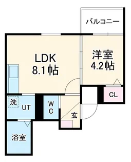 LIX大和田駅前【4階】の間取り