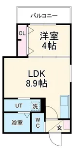 LIX大和田駅前【4階】の間取り