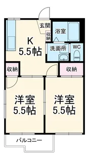 フレグランス田中【202号室】の間取り