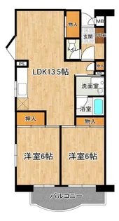 グリーンハイム飯田【205号室】の間取り