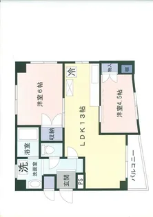 K・U六番館【3階】の間取り