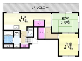 パークサイドヴィラ【1階】の間取り